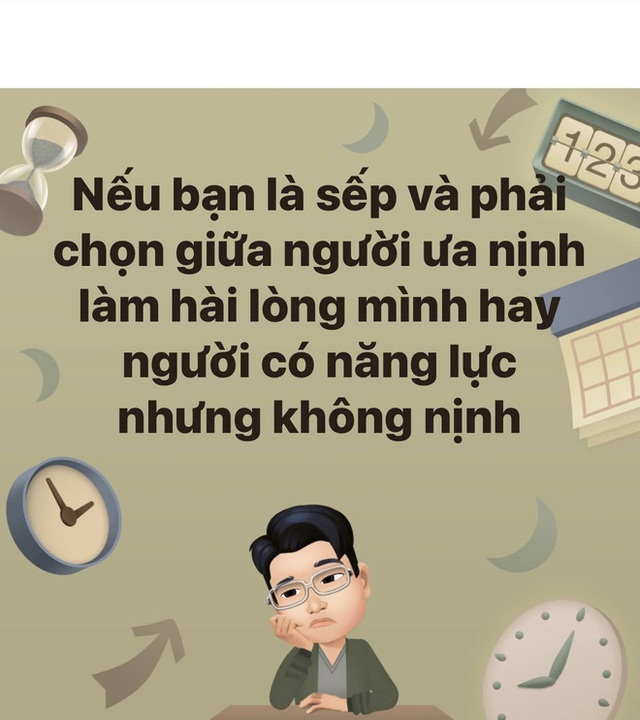 Xuất hiện bài toán khó: Giữa người ưa nịnh và có năng lực, nên giữ ai lại? Đáp án cho thấy cao tay lắm mới làm sếp được! - Ảnh 1.