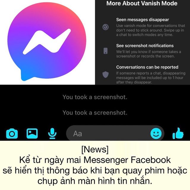 Cộng đồng xôn xao trước thông tin Messenger sẽ gửi thông báo về chính chủ khi bị chụp lại màn hình, thực hư thế nào? - Ảnh 2.