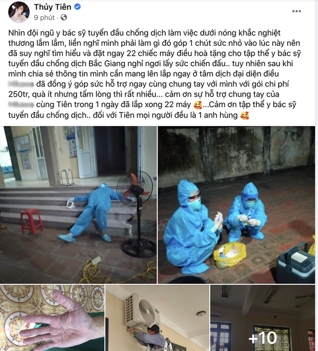 Giữa ồn ào từ thiện, Thuỷ Tiên ghi điểm khi làm điều này cho tập thể y bác sĩ Bắc Giang đang chống dịch Covid-19? - Ảnh 1.