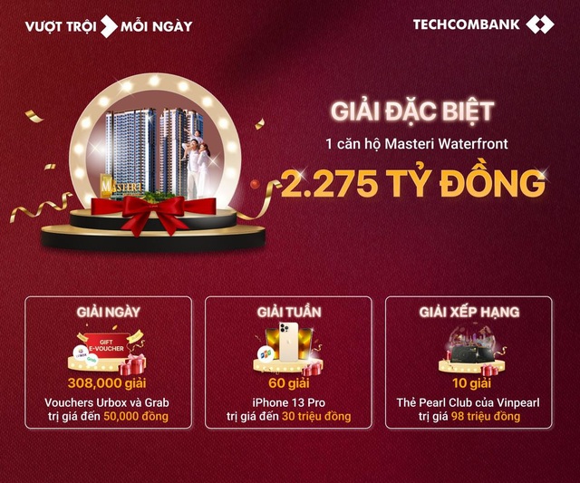 Techcombank mừng năm mới với ưu đãi căn hộ cao cấp trị giá 2,2 tỷ - Ảnh 1.