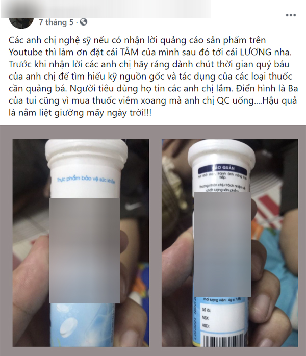 Đã có người gặp họa sau khi tin dùng thuốc được quảng cáo trên mạng: Chuyên gia nói chớ nhầm lẫn nghệ sĩ là bác sĩ! - Ảnh 1.