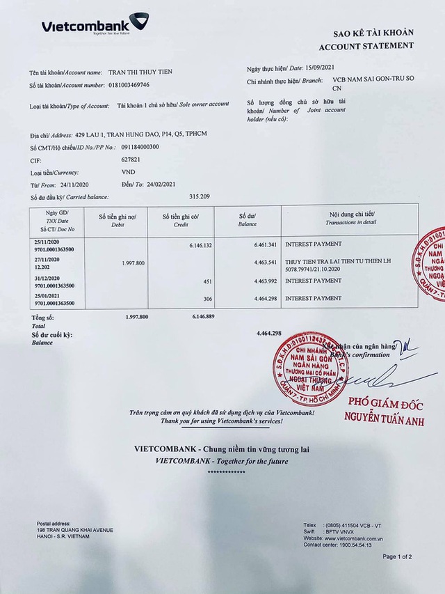  Thuỷ Tiên công bố 18.000 trang sao kê ngân hàng, làm rõ các khoản thu - chi và chốt 1 ý đặc biệt quan trọng - Ảnh 6.