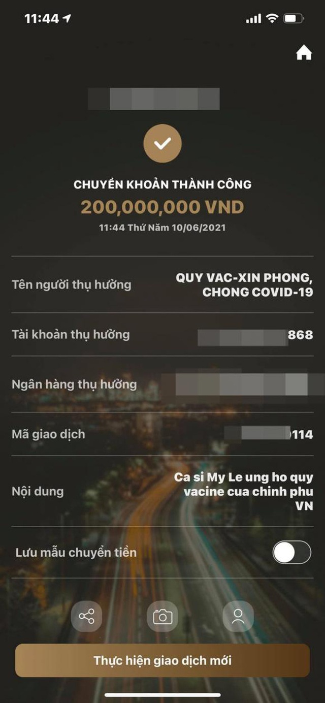 Số tiền ủng hộ của loạt sao Vbiz cho quỹ Vaccine được công khai minh bạch trên web, ai cũng tra cứu được! - Ảnh 5.