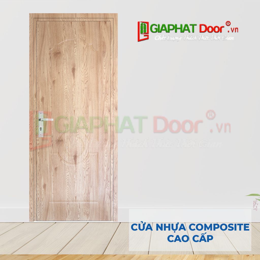 Cửa nhựa composite đẹp tấm phẳng mang phong cách trẻ trung, hiện đại