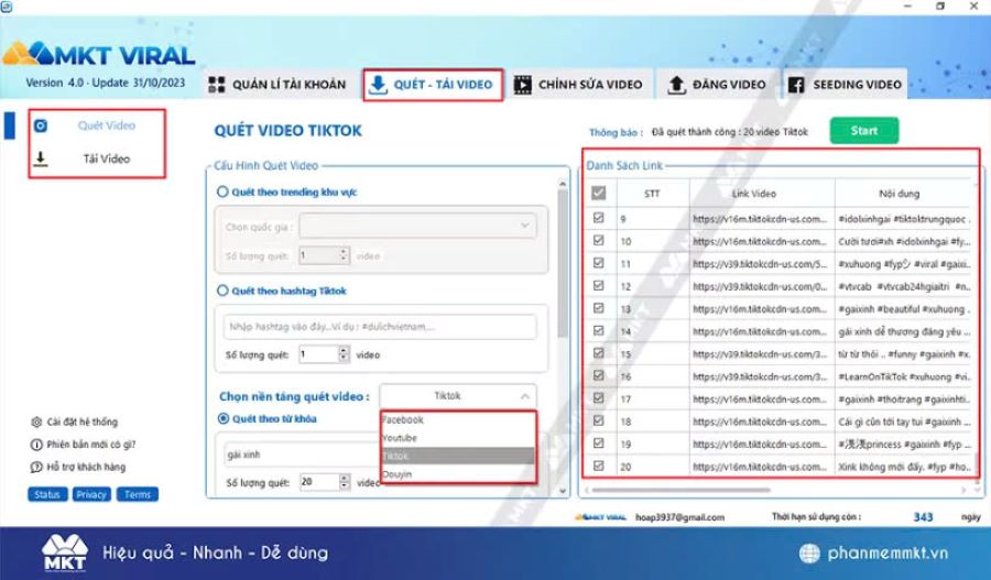 Phần mềm MKT Viral