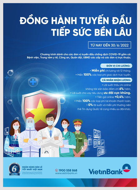 VietinBank tiếp tục đồng hành cùng tuyến đầu chống dịch COVID-19 - Ảnh 1.