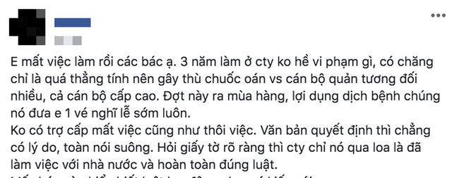 Bị nghỉ việc đúng mùa dịch vì gây hấn với cấp trên, chàng trai trẻ nhận ra bài học muộn màng: Giữa thẳng thắn và ngang ngược là ranh giới cực mong manh! - Ảnh 1.