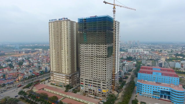 Lễ cất nóc tòa A3 – Dự án Nhà ở xã hội THT New City - Ảnh 1.