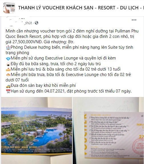 Ồ ạt thanh lý voucher phòng khách sạn, villa nghỉ dưỡng, giá rẻ như cho - Ảnh 1.