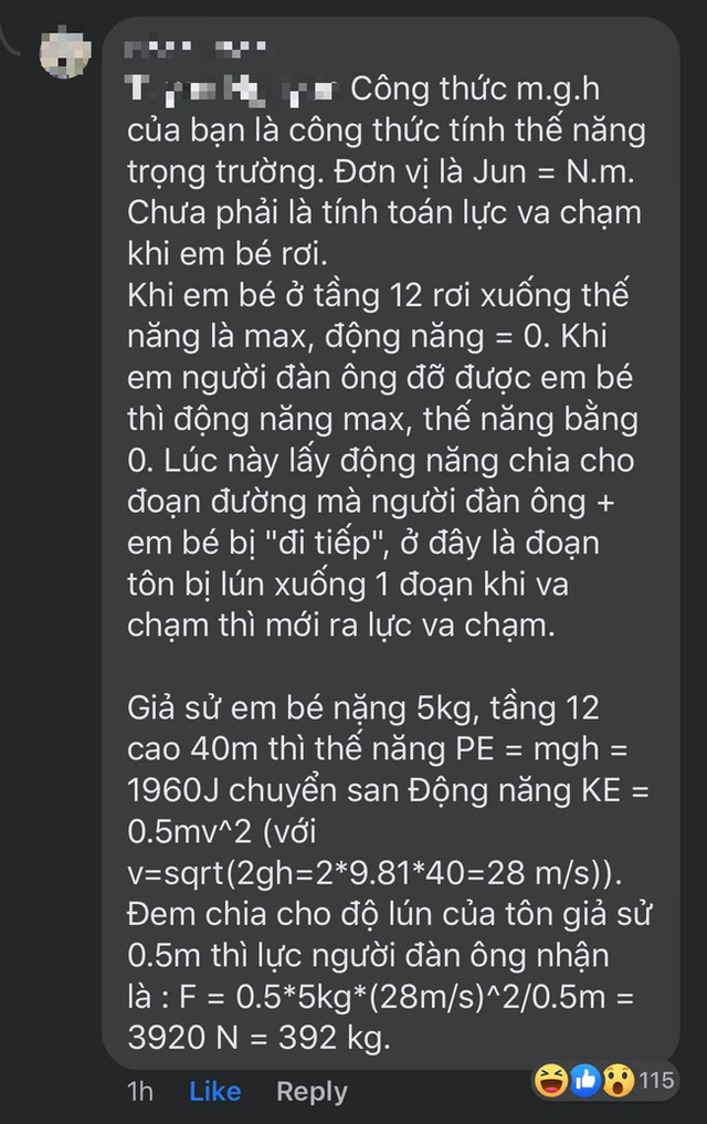 Phép tính sửng sốt về sức nặng mà siêu anh hùng phải chịu khi đỡ bé rơi từ tầng 12 chung cư: Nhân sinh có những khoảnh khắc kì diệu hơn cả phim Hollywood, khoa học không thể lý giải! - Ảnh 2.