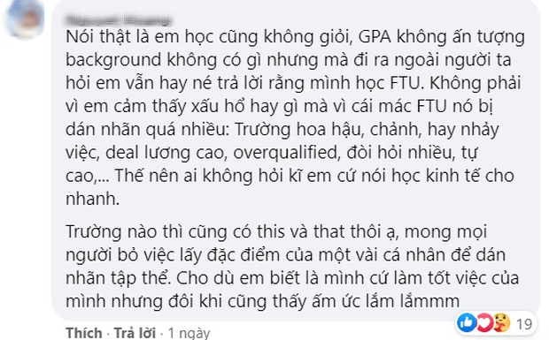 Tranh cãi việc lấy sinh viên Ngoại thương ra làm thước đo mức lương: Cứ học FTU là chảnh chọe, dưới 1000 USD là không làm? - Ảnh 4.