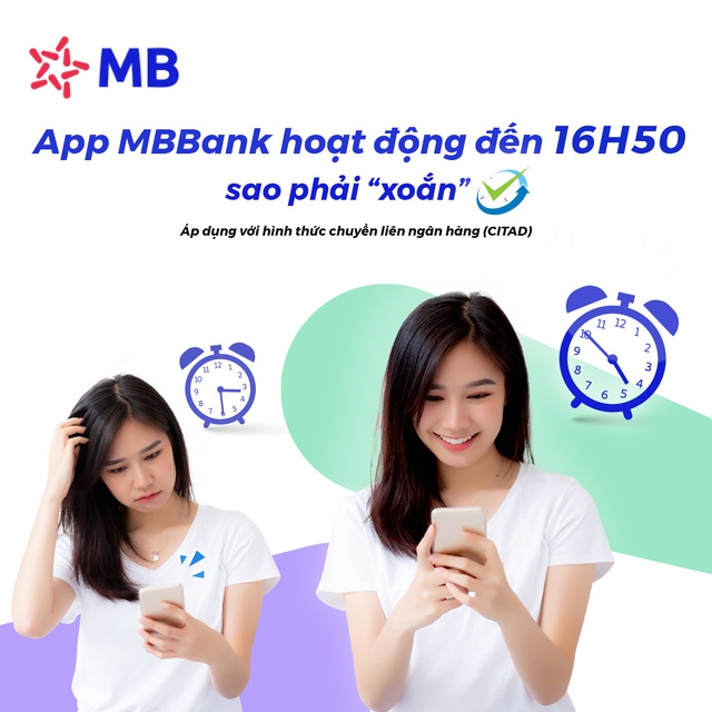 MB mở rộng giờ Cut - Off trên kênh Ngân hàng điện tử - Ảnh 1.