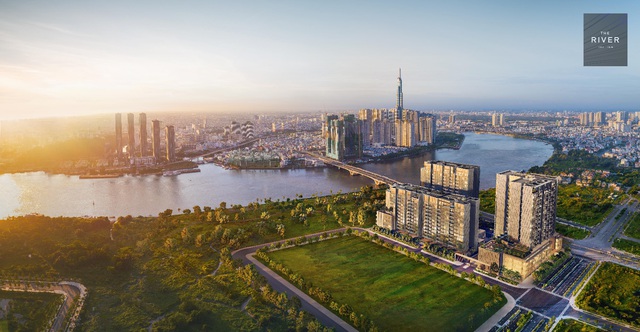 The River Thu Thiem chuẩn bị cất nóc - Ảnh 1.