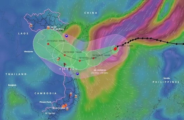  Bão số 6 tiến gần quần đảo Hoàng Sa, đạt cường độ mạnh nhất - Ảnh 1.