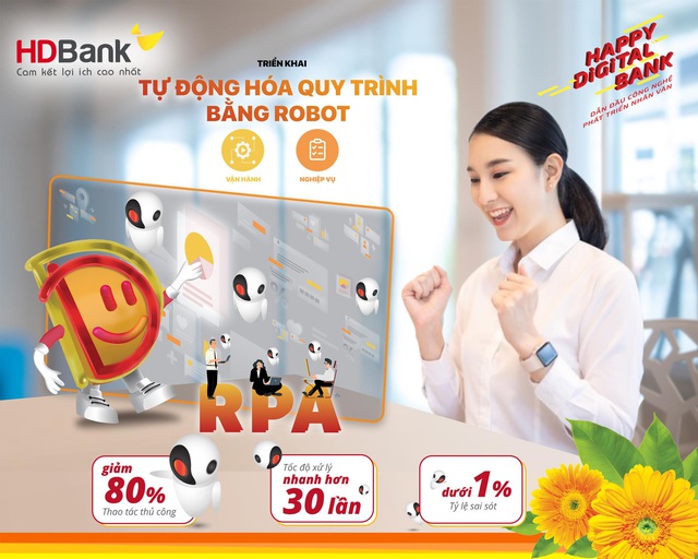 HDBank đẩy mạnh chuyển đổi số với công nghệ tự động hoá RPA - Ảnh 1.