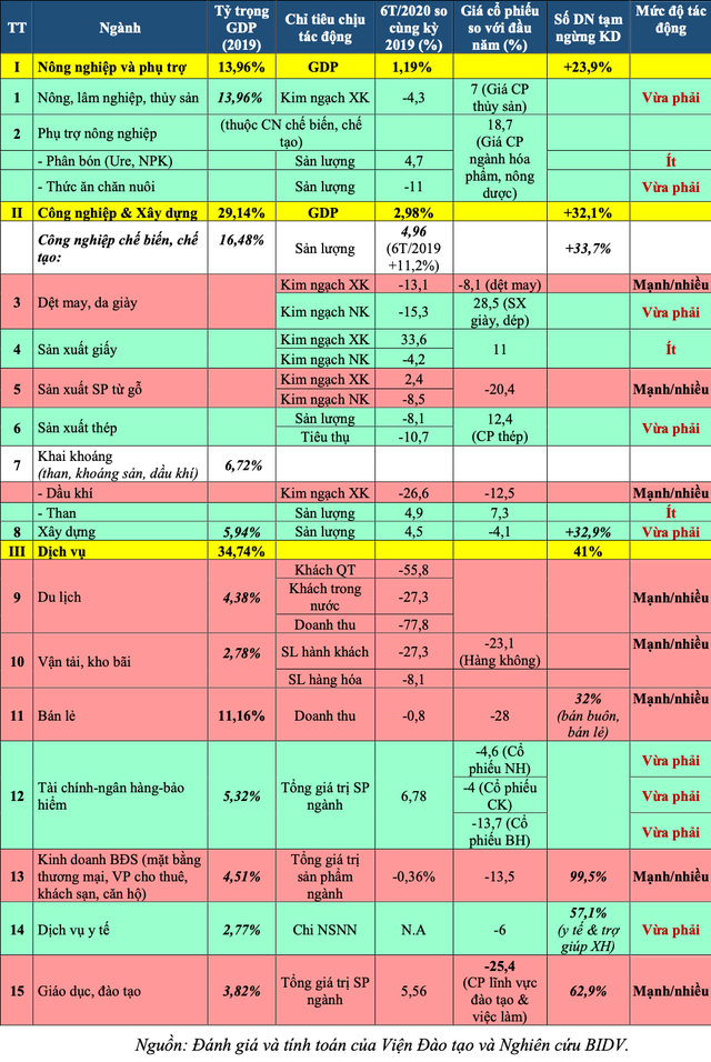 Cập nhật đánh giá tác động của đại dịch Covid-19 đối với các ngành kinh tế Việt Nam - Ảnh 1.
