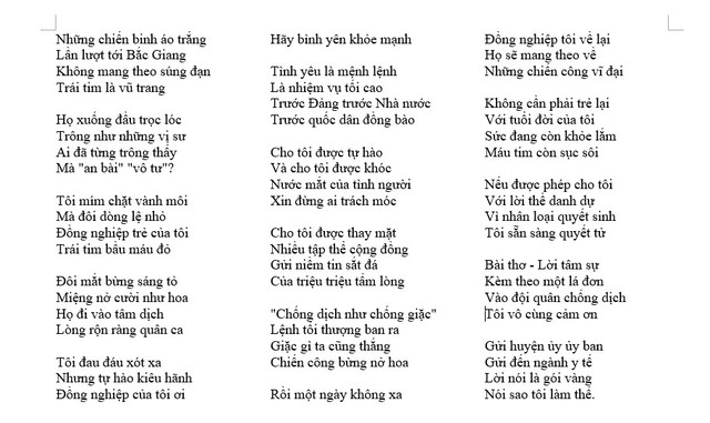 Bác sĩ về hưu 78 tuổi làm thơ và viết đơn xin lên Bắc Giang chống dịch Covid-19: Với tuổi đời của tôi, sức còn đang khỏe lắm, máu tim còn sục sôi - Ảnh 3.