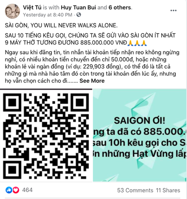 Khi cả nước hướng về Sài Gòn: Những lời kêu gọi, những quỹ từ thiện và chiến dịch tử tế ra đời để tiếp sức thành phố vượt qua dịch bệnh - Ảnh 2.