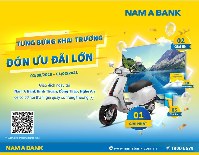 Cơ hội trúng thưởng lớn khi giao dịch tại Nam A Bank - Ảnh 1.