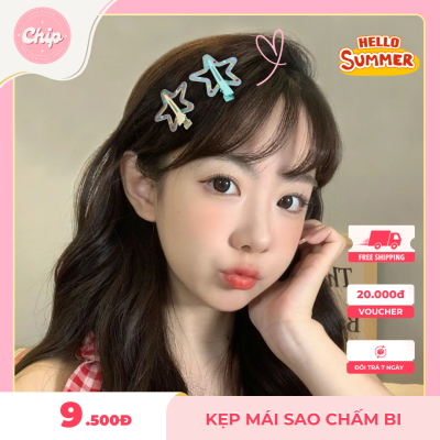 Kẹp mái sao chấm bi