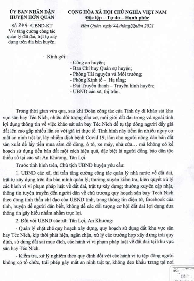 Cảnh giác sốt đất ảo ăn theo quy hoạch sân bay ở Bình Phước - Ảnh 4.