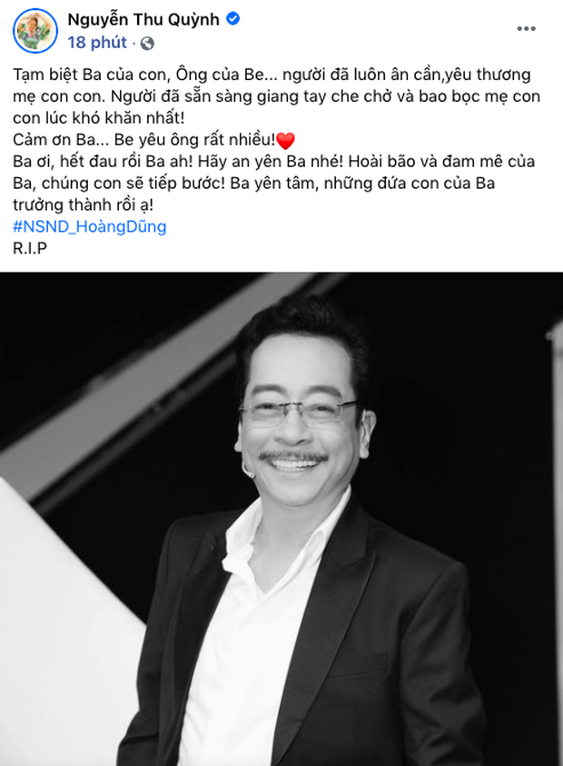 NS Hồng Vân, Quốc Trường và sao Vbiz đau buồn, tiếc thương khi hay tin NSND Hoàng Dũng qua đời - Ảnh 5.