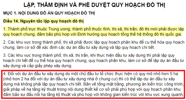 Những trường hợp dự án được miễn quy hoạch chi tiết 1/500 người mua nhà cần biết - Ảnh 1.