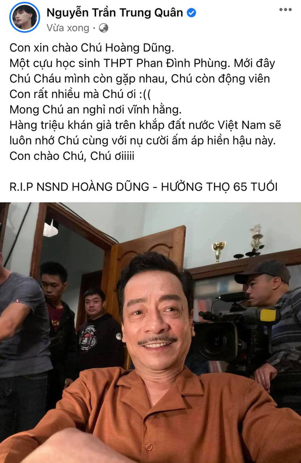 NS Hồng Vân, Quốc Trường và sao Vbiz đau buồn, tiếc thương khi hay tin NSND Hoàng Dũng qua đời - Ảnh 7.
