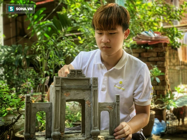 Ông già 9X tái hiện chùa Một Cột, Khuê Văn Các, Đình làng Mông Phụ tí hon sống động như thật - Ảnh 1.