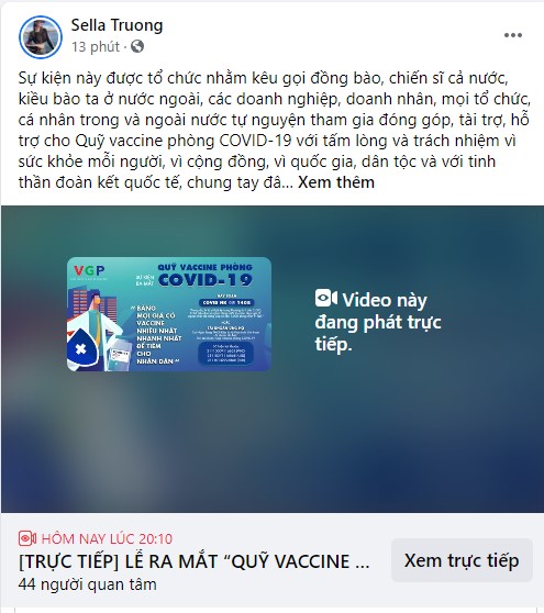 Từ hoa hậu đến MC, ai cũng dành trọn tối thứ 7 để theo dõi sự kiện ra mắt Quỹ vaccine phòng COVID-19: Chung tay đẩy lùi dịch bệnh - Ảnh 4.