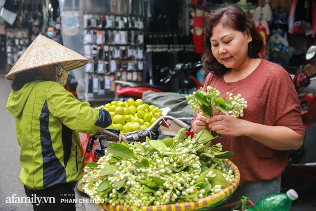Hàng bưởi Diễn da vàng óng có từng búi hoa tươi trở thành món hàng siêu độc trên chợ nhà giàu Hà Nội, tận 100k/quả, bà chủ thu cả chục triệu mỗi ngày! - Ảnh 15.