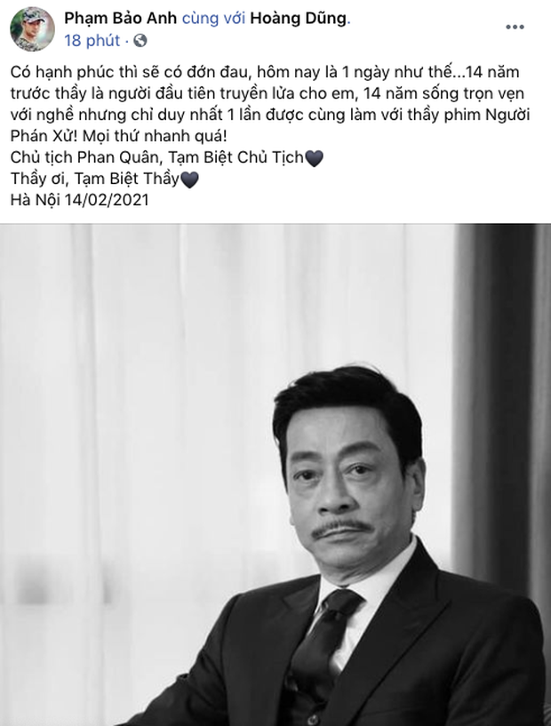 NS Hồng Vân, Quốc Trường và sao Vbiz đau buồn, tiếc thương khi hay tin NSND Hoàng Dũng qua đời - Ảnh 17.