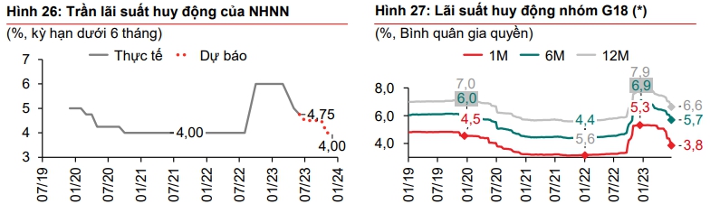 Trần lãi suất tiền gửi kỳ hạn dưới 6 tháng có thể về 4% vào cuối năm - Ảnh 1.