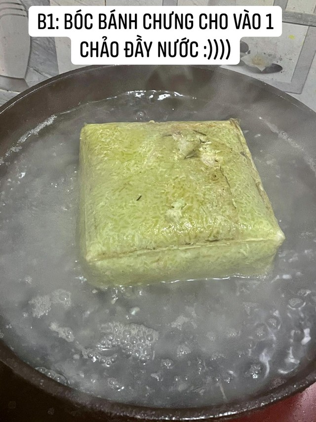Đến hẹn lại lên, trend rán bánh chưng bằng nước đã quay trở lại: Người thành công mĩ mãn, người cho ra thành phẩm dở khóc dở cười - Ảnh 7.