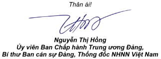 Thống đốc Nguyễn Thị Hồng chúc mừng năm mới Ngành ngân hàng - Ảnh 1.