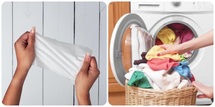 Mẹo giặt quần áo sạch hơn với 1 tờ giấy ướt - Ảnh 1.