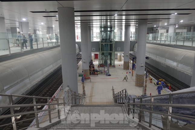 Metro số 1 TPHCM: Ga ngầm lớn nhất hoàn thiện trên 99%, cuối năm nay chạy thử toàn tuyến - Ảnh 11.