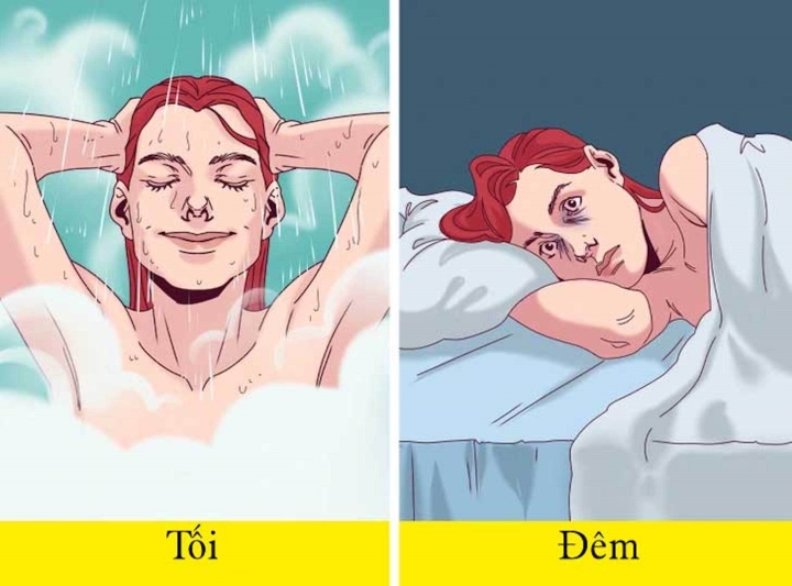 Tại sao không nên tắm ngay trước khi ngủ? - Ảnh 1.