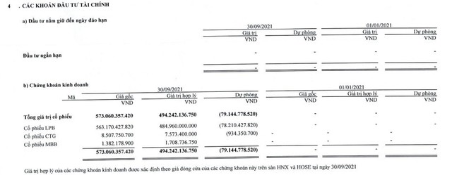 Ôm full cổ phiếu ngân hàng từ LPB, STB, CTG đến MBB, Thaiholdings của Bầu Thụy gồng lỗ gần 124 tỷ - Ảnh 2.