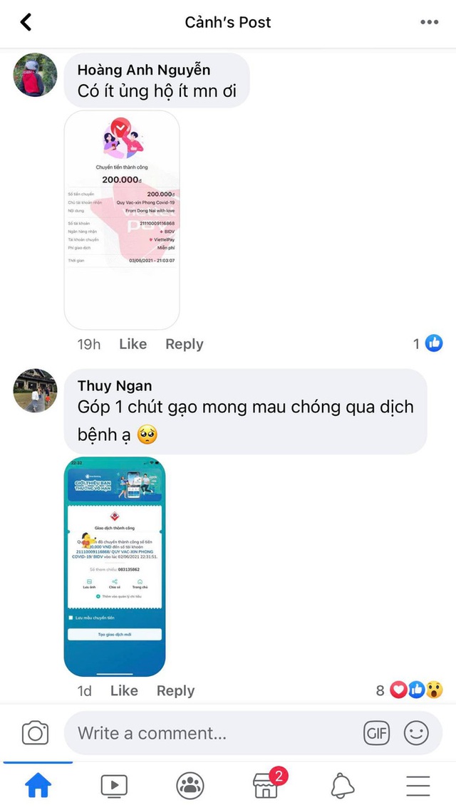 Ảnh chụp màn hình hot nhất MXH lúc này: Dân mạng thi nhau khoe đã góp gạo cùng những lời chúc đáng yêu đến Quỹ Vaccine Covid-19 - Ảnh 4.