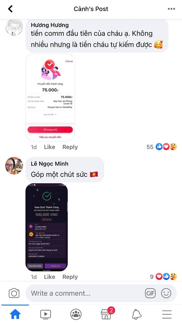Ảnh chụp màn hình hot nhất MXH lúc này: Dân mạng thi nhau khoe đã góp gạo cùng những lời chúc đáng yêu đến Quỹ Vaccine Covid-19 - Ảnh 6.