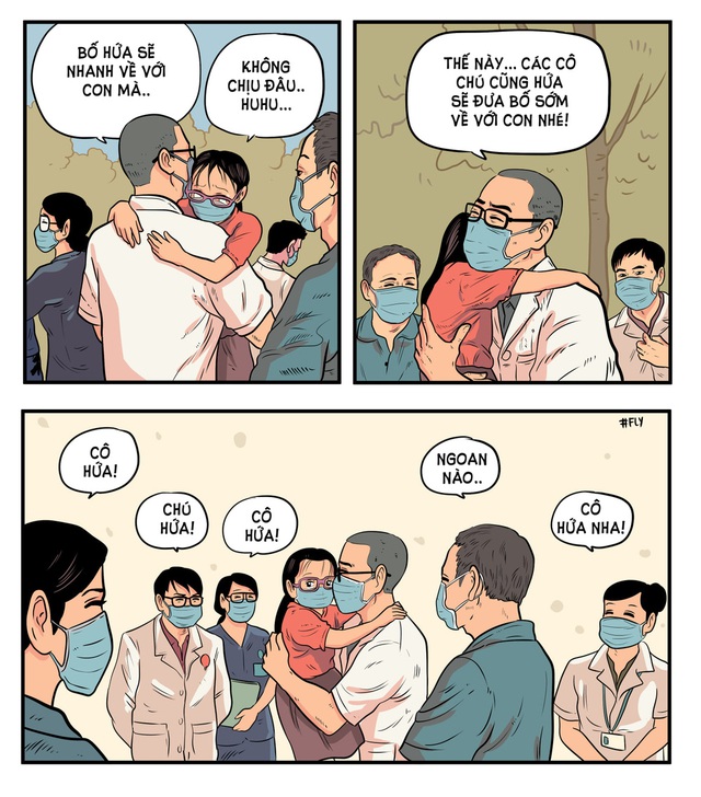 Thăng Fly và những bức vẽ đáng yêu trong dịch Covid-19: Mình muốn người dân nhìn thấy nhau trong đấy: Thông cảm, yêu thương và đoàn kết - Ảnh 2.