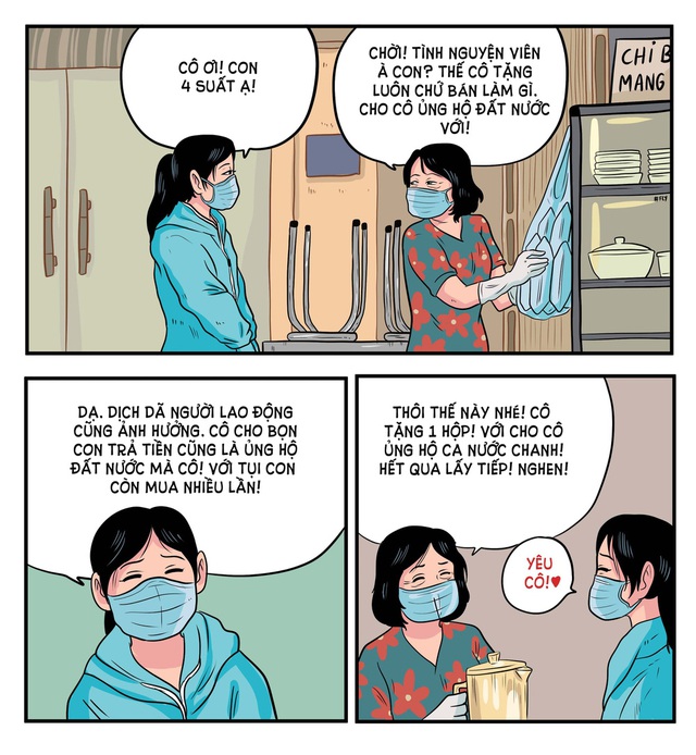 Thăng Fly và những bức vẽ đáng yêu trong dịch Covid-19: Mình muốn người dân nhìn thấy nhau trong đấy: Thông cảm, yêu thương và đoàn kết - Ảnh 9.