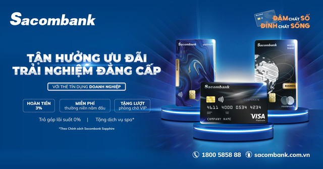 Thẻ tín dụng doanh nghiệp Sacombank: Từ khơi thông nguồn vốn đến chi tiêu hiệu quả - Ảnh 2.