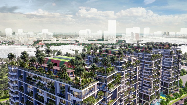 Dự án căn hộ tại Long Biên sở hữu hơn 400 khu vườn thẳng đứng giữa không trung - Ảnh 1.