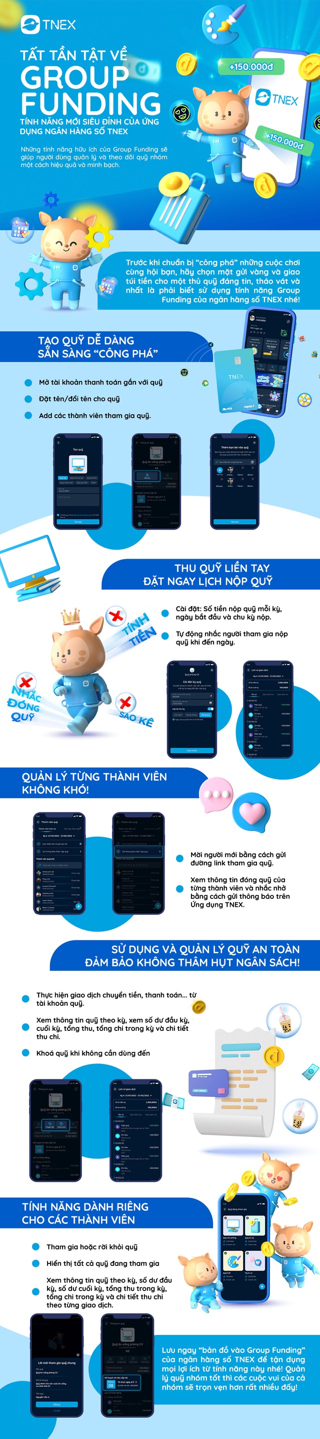 Group Funding - tính năng mới siêu đỉnh của ngân hàng số TNEX - Ảnh 1.
