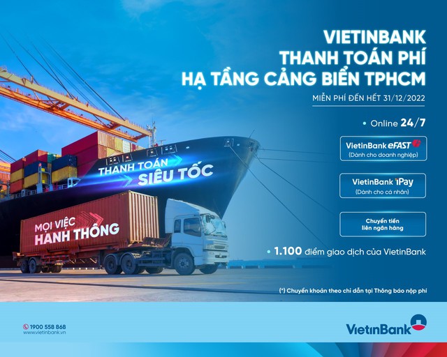 VietinBank tiên phong triển khai thu phí hạ tầng cảng biển tại TP Hồ Chí Minh - Ảnh 1.