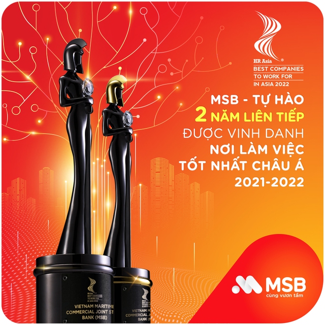MSB tiếp tục lọt danh sách “Nơi làm việc tốt nhất châu Á” - Ảnh 1.